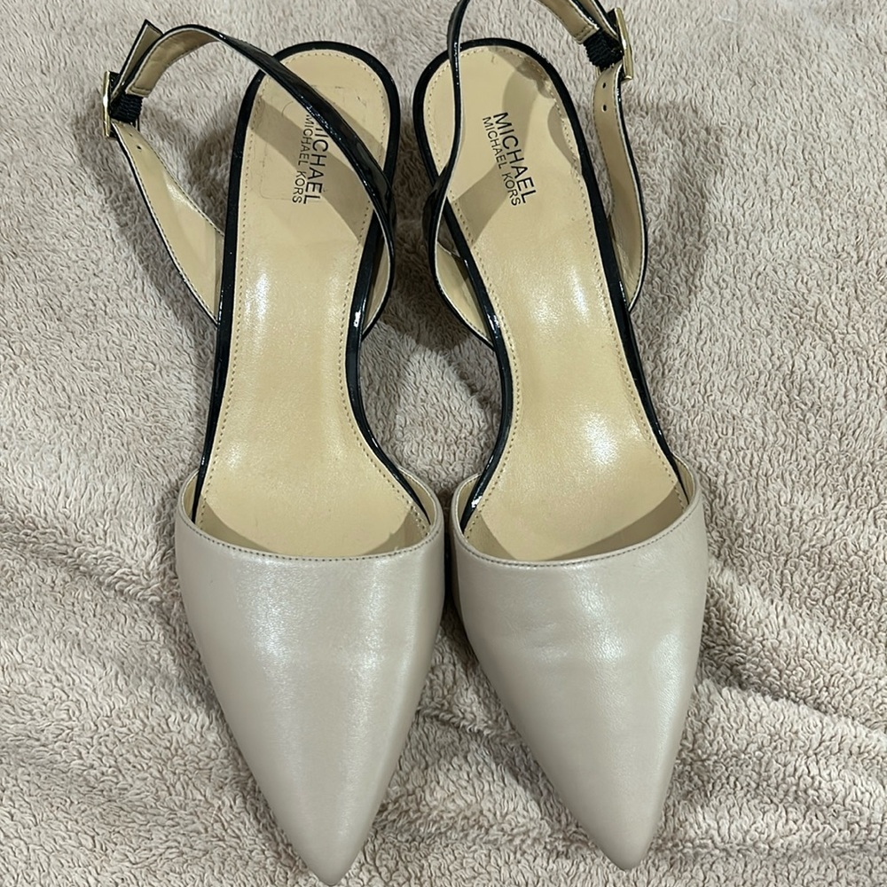 Michael kors sling back heels